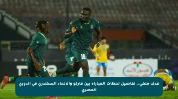 هدف ملغي.. تفاصيل لحظات المباراة بين فاركو والاتحاد السكندري في الدوري المصري
